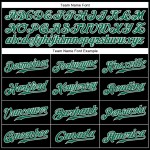 Custom Black Kelly Green-White Authentic Sleeveless Baseball Jersey