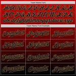 Custom Red Black-Old Gold Authentic Fade Fashion Baseball Jersey