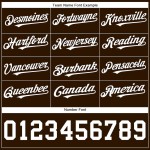 Custom Brown White Authentic Baseball Jersey Custom Brown White Authentic Baseball Jersey