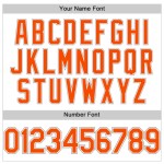 Custom White Orange-Gray Performance T-Shirt Custom White Orange-Gray Performance T-Shirt