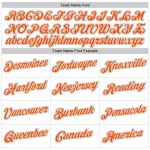 Custom White Orange-Gray Performance T-Shirt Custom White Orange-Gray Performance T-Shirt