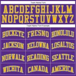 Custom Purple Gold-Light Blue Authentic Throwback Basketball Jersey