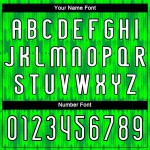 Custom Neon Green White-Black Abstract Shape Sublimation Volleyball Uniform Jersey Custom Neon Green White-Black Abstract Shape Sublimation Volleyball Uniform Jersey