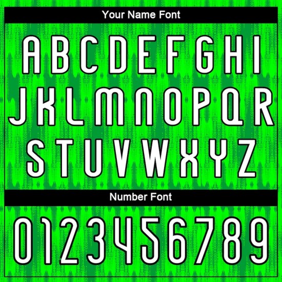 Custom Neon Green White-Black Abstract Shape Sublimation Volleyball Uniform Jersey Custom Neon Green White-Black Abstract Shape Sublimation Volleyball Uniform Jersey