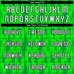 Custom Neon Green White-Black Abstract Shape Sublimation Volleyball Uniform Jersey Custom Neon Green White-Black Abstract Shape Sublimation Volleyball Uniform Jersey