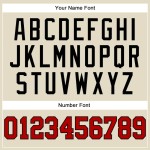 Custom Cream Black Pinstripe Red Authentic Basketball Jersey Custom Cream Black Pinstripe Red Authentic Basketball Jersey