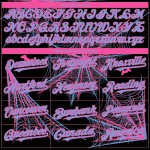 Custom Black Light Blue-Pink 3D Pattern Design Spider Web Authentic Baseball Jersey Custom Black Light Blue-Pink 3D Pattern Design Spider Web Authentic Baseball Jersey