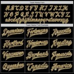 Custom Black Camo-Old Gold Bomber Full-Snap Varsity Letterman Jacket Custom Black Camo-Old Gold Bomber Full-Snap Varsity Letterman Jacket