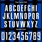 Custom Black White-Thunder Blue Line Sublimation Soccer Uniform Jersey Custom Black White-Thunder Blue Line Sublimation Soccer Uniform Jersey