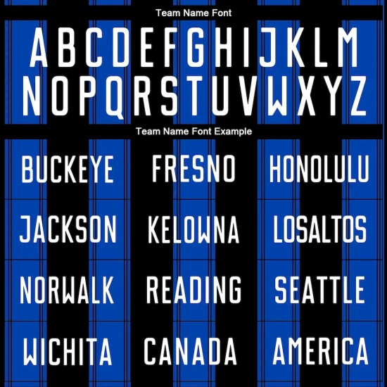 Custom Black White-Thunder Blue Line Sublimation Soccer Uniform Jersey Custom Black White-Thunder Blue Line Sublimation Soccer Uniform Jersey