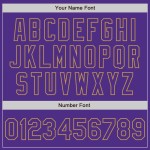 Custom Purple Steel Gray Splash Ink Old Gold Authentic Baseball Jersey