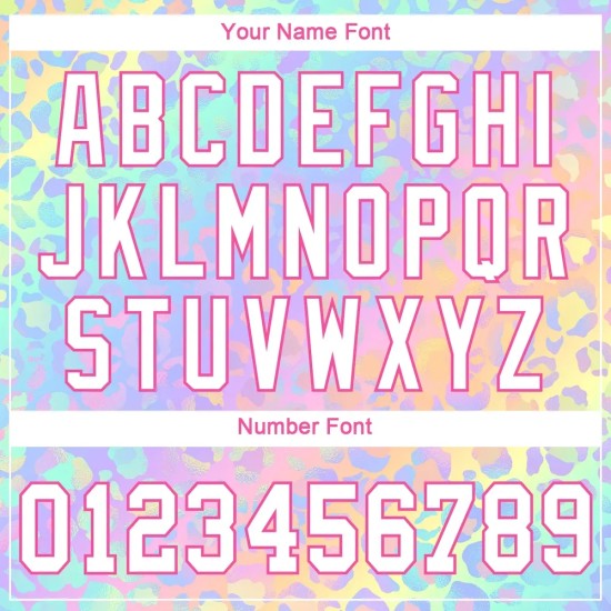 Custom Women's Pink White Leopard 3D V-Neck Cropped Baseball Jersey Custom Women's Pink White Leopard 3D V-Neck Cropped Baseball Jersey