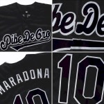 Custom Black White-Royal Authentic Baseball Jersey