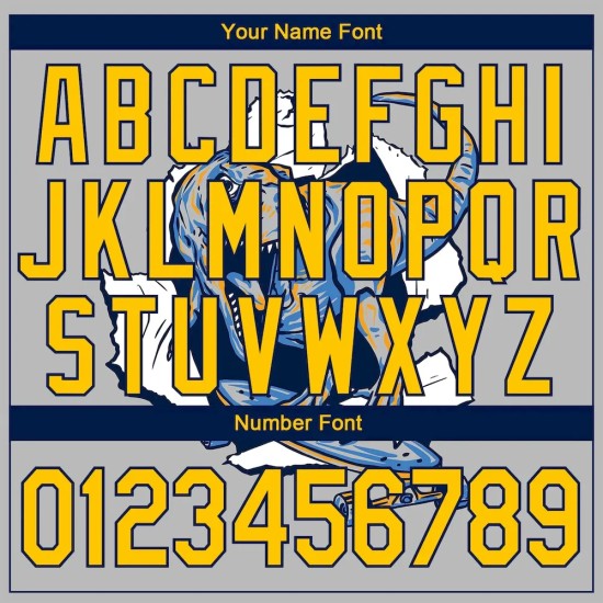 Custom Stitched Light Gray Yellow-Navy 3D Pattern Design Dinosaur Sports Pullover Sweatshirt Hoodie Custom Stitched Light Gray Yellow-Navy 3D Pattern Design Dinosaur Sports Pullover Sweatshirt Hoodie