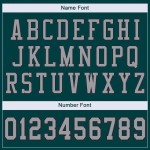 Custom Midnight Green Light Gray-Black Mesh Authentic Football Jersey