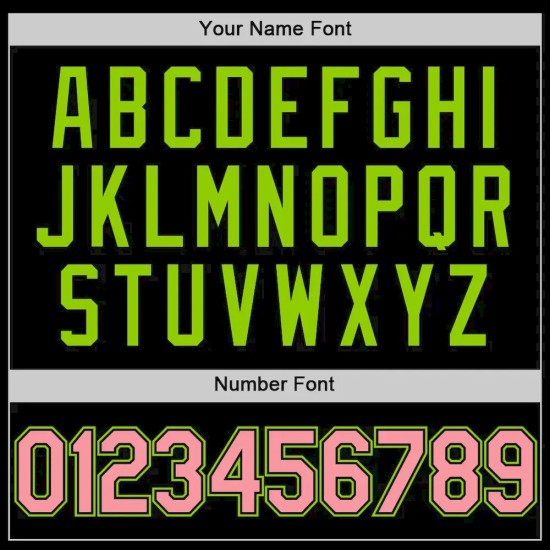 Custom Black Medium Pink-Neon Green Authentic Throwback Baseball Jersey