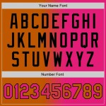 Custom Texas Orange Hot Pink-Black Gradient Fashion Two-Button Unisex Softball Jersey