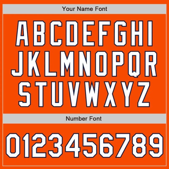 Custom Orange White-Navy Bomber Full-Snap Varsity Letterman Jacket