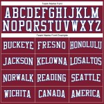 Custom Crimson White-Royal Long Sleeve Performance T-Shirt